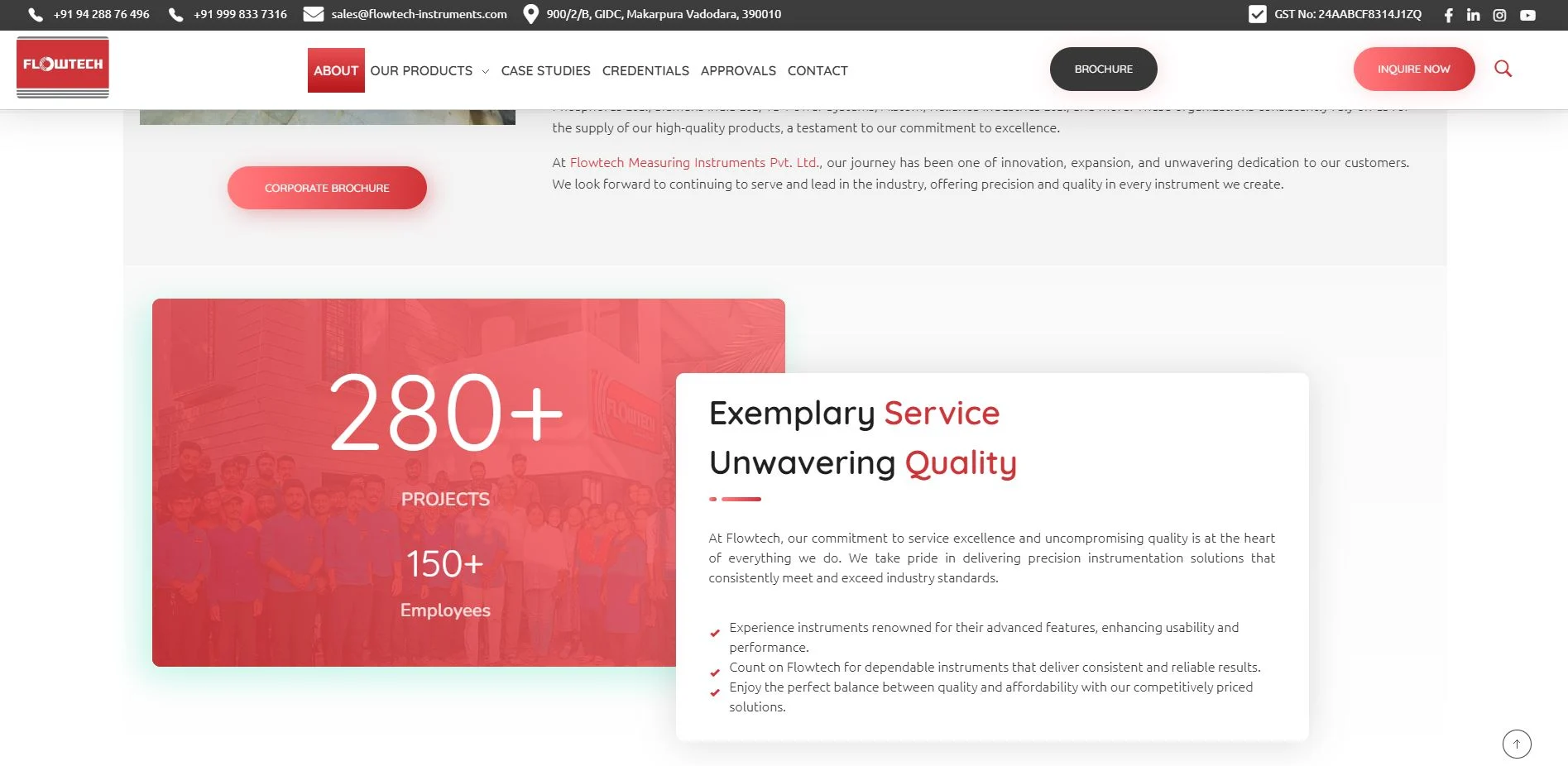 Manufacturing company digital transformation website redesign