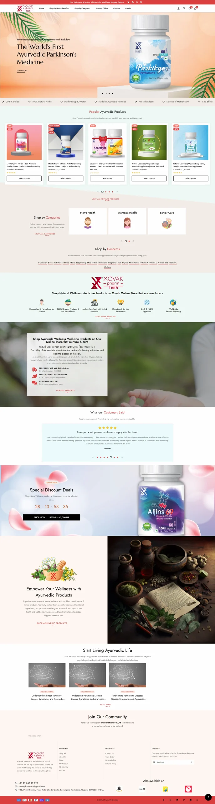 Homepage Website Design Pharma Company Digital Transformation
