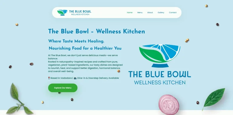One‑Page Wellness Kitchen Website