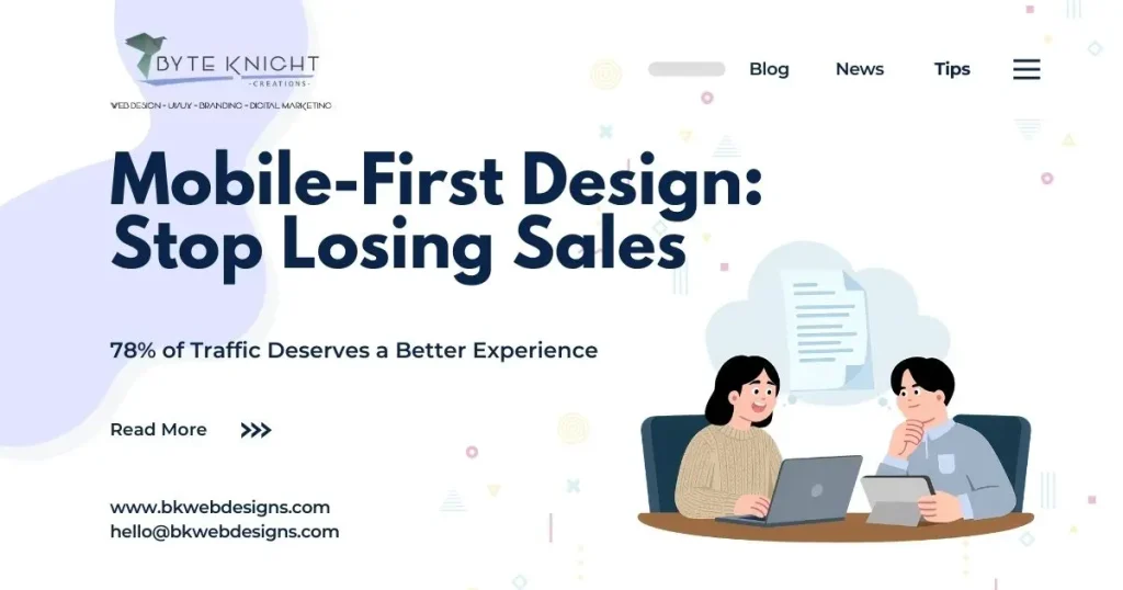 Mobile-First Design: Stop Losing Sales