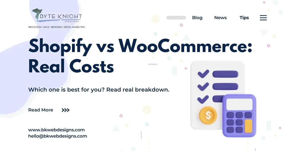 wo diverging ecommerce paths showing Shopify simplicity versus WooCommerce full control for store owners