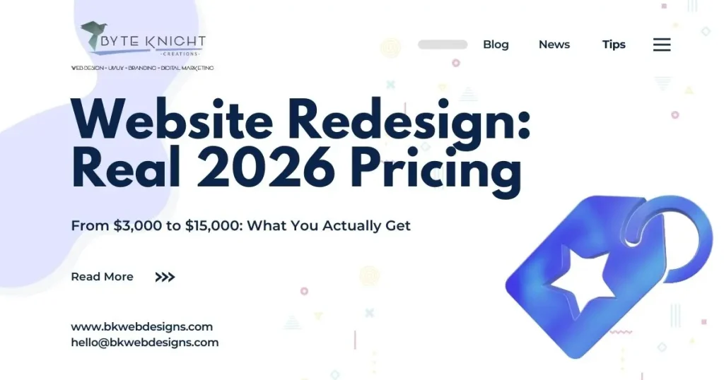 Website Redesign: Real 2026 Pricing